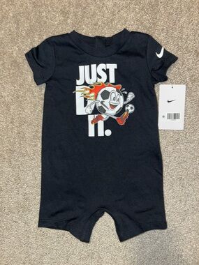 NWT Nike Baby Soccer Flame Romper Sz 6 months